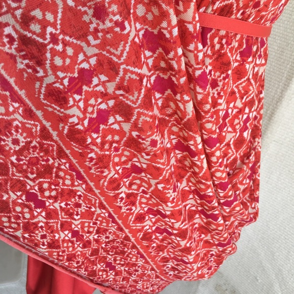 Max Studio Dress Ikat Print Mesh Sleeveless Halter - Picture 8 of 8